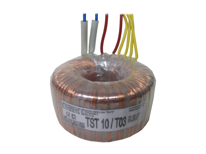 Transformator toroidalny sieciowy TST   10/T03 (230/10V 0.6A 2x1