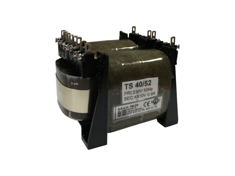 Transformator TS   40/52 230V/4x10V 0.9A