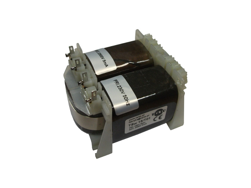 Transformator sieciowy wysokonapięciowy TSw  15/T01 (2500V 0.005