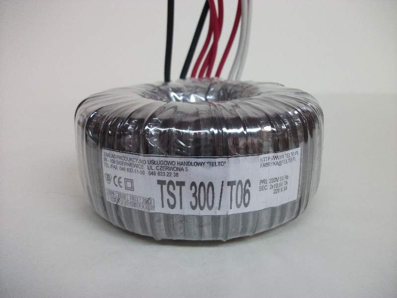 Transformator toroidalny sieciowy TST  300/T006 230/10.5V 7A,10.