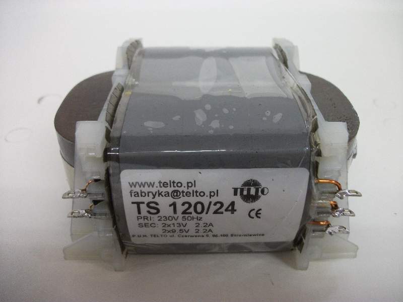 Transformator TS  120/24 (2x13V 2.2A, 2x9.5V 2.2A)