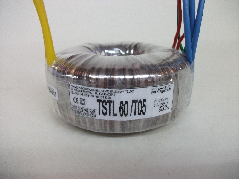 Transformator TSTL  60/T05 (130V 0.15A, 40V 0.1A, 6.3V 2.7A, 6.3