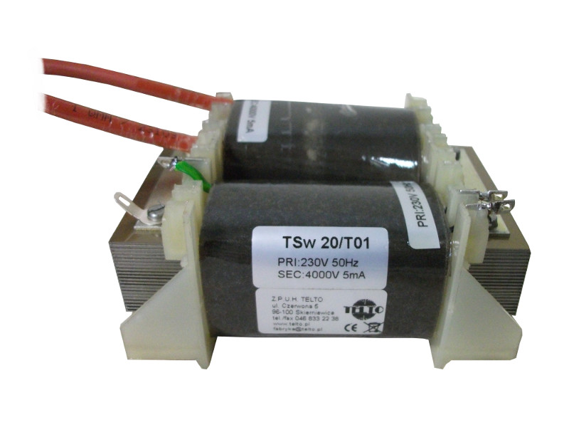 Transformator sieciowy wysokonapięciowy TSw  20/T01 4000V 5mA