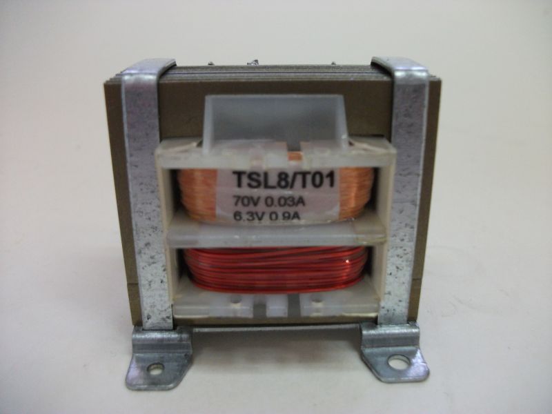 Transformator TSL   8/T01(70V 0.03A, 6.3V 0.9A)
