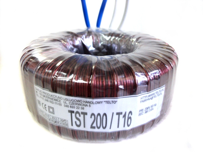 Transformator toroidalny sieciowy TST  200/T016 230/56V 3.6A