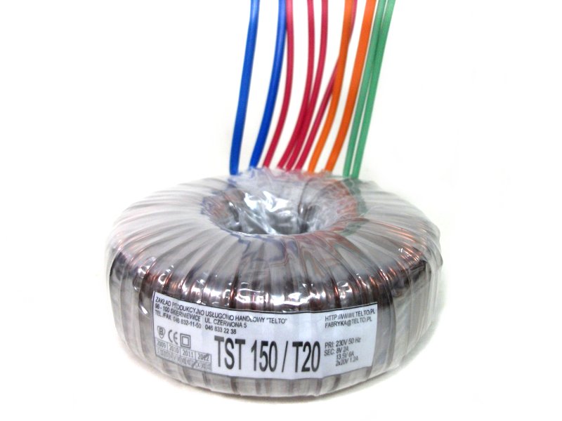 Transformator toroidalny sieciowy TST  150/T020 230/8V 2A,13.5V