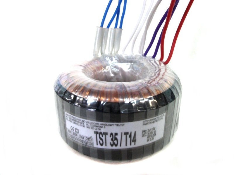 Transformator toroidalny sieciowy TST   35/T14 2x115/2X16V 1A, 4
